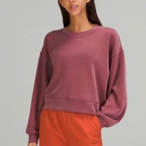 NWOT Lululemon perfectly oversized cropped crew